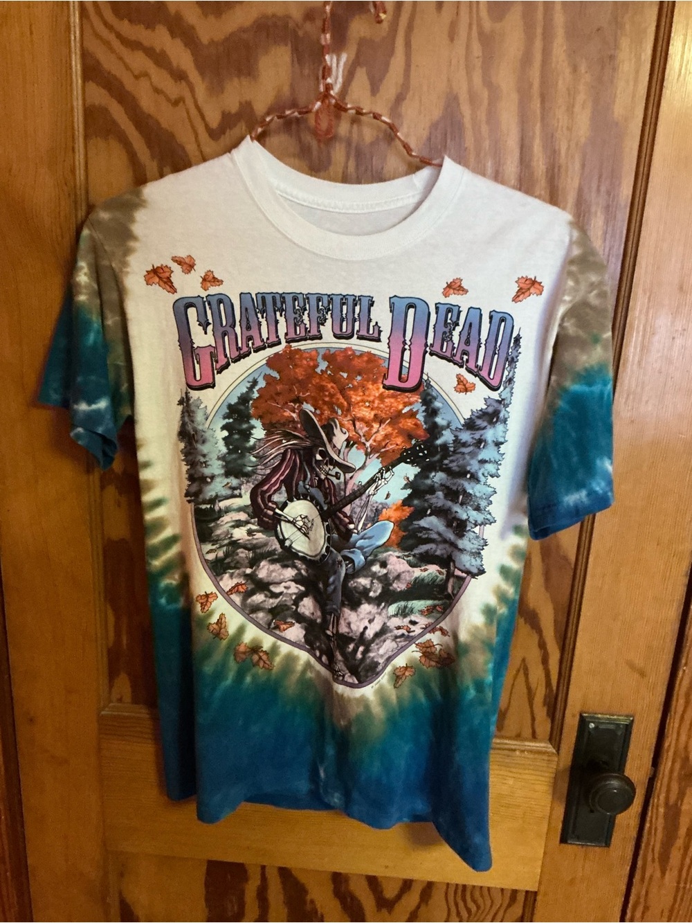Liquid Blue Grateful Dead Harvester Tie Dye T Shirt Medium Fall Autumn Deadhead - Picture 3 of 9